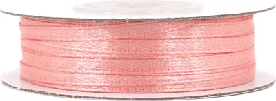 Produktbild von Satinband 3mm x 50m Rolle Lachs