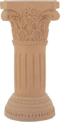 Produktbild von Casa Padrino Barock Säule Terracotta 44 x 44 x H. 105 cm - Handgefertigte Keramik Deko Säule - Barock Garten Terrassen Deko