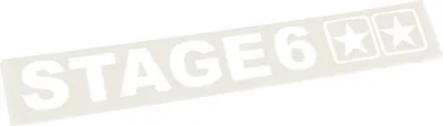 Produktbild von Klebeetikett mit STAGE6 Logo Schriftzug 110 x 33 mm in Weiß