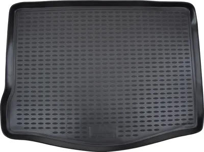 Produktbild von J&J AUTOMOTIVE | Gummi-Kofferraumwanne Kofferraummatte Kofferraum-Schutzmatte Kompatibel Ford Focus 2 2004-2011 Hatchback, Anti-Rutsch, Geruchlos, Passgenau, Schwarz, 3cm Hoher Rand, Aufrollbar