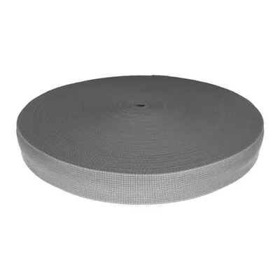 Gurtband Polyester 45m PES Trägerband Riemen Tragband 20mm breit grau