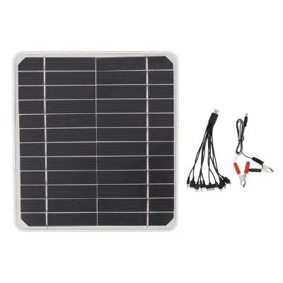 Obrázek produktu pro 10 W 12 V solární panel pro nabíjení autobaterií 10 W 12 V solární panel pro nabíjení autobaterií mobilních telefonů