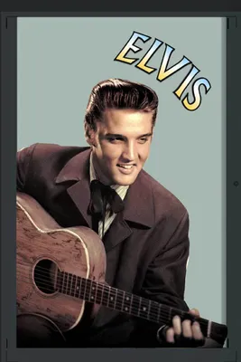 Produktbild von Presley, Elvis Gitarre - 20x30 cm bedruckter Spiegel im Kunststoff Rahmen