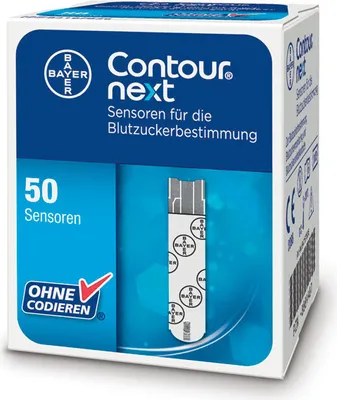 Produktbild von Contour Next Sensoren, Import-Ware Pack: 50 Teste | Packung (50 Tests)