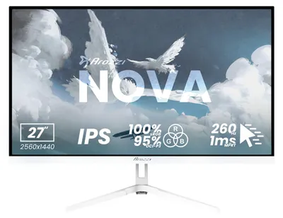 Produktbild von Arozzi Nova 27" Gaming Monitor - QHD IPS - 260Hz - Weiß