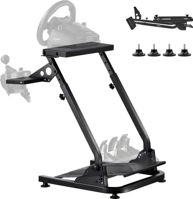 Produktbild von VEVOR Lenkradständer verstellbarer & faltbarer Simulatorständer für Logitech G29 G27 G920 G923 Racing Wheel Stand Pedalsimulator nicht Enthalten