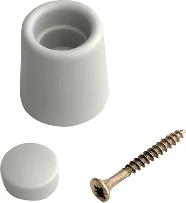 Produktbild von Türpuffer D.29mm H.35mm grau Dübelmontage