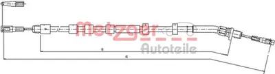 Immagine prodotto di Cavo del freno di stazionamento, posteriore sinistro METZGER per MERCEDES M-CLASS (W163)