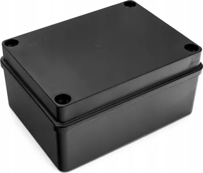 Produktbild von Hermetische Aufputzdose, schwarz, IP65, 150 x 110 x 70 mm, Pawbol S-BOX 316C