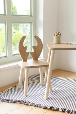 Produktbild von Skye Decor, Deer One Chair Set - Brown, Tischset für Kinder, Braun, 100 % MDF, 50 x 45 x 60 cm