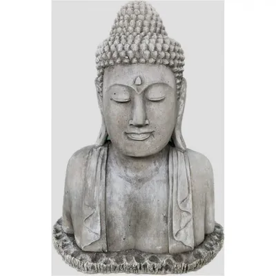 Produktbild von Schöne Buddha Büste aus Steinguss Neu Frostfest Witterungsbeständig A-BB02