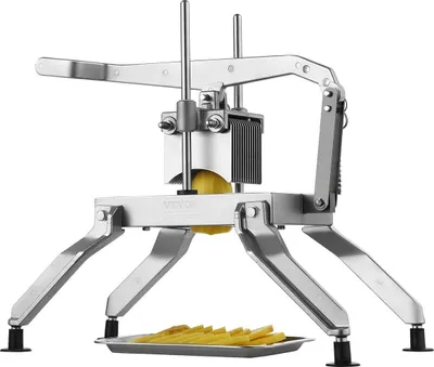 Produktbild von Gewerblicher Gemüseschneider, 3/8- und 3/16-Zoll-Tomatenschneider, Gemüseschneider aus Edelstahl und Aluminiumlegierung, manueller Tomatenschneider mit rutschfesten Füßen, für Tomaten, Zwiebeln, Kartoffeln