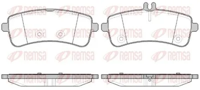 Produktbild von REMSA Bremsbeläge Satz Hinten Bremsklötze passend für MERCEDES-BENZ C-Klasse T-modell (S205) 1594.00