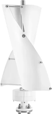 Produktbild von Windturbine - Vertikalachsiger Windgenerator - Mit Laderegler - 100 W - 24 V - 40×71 cm - Weiß