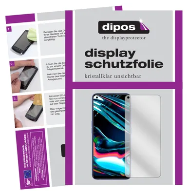 Zdjęcie produktu dla 2x osłona ekranu dla Oppo Realme 7 Pro przezroczysta folia ochronna wyświetlacza dipos