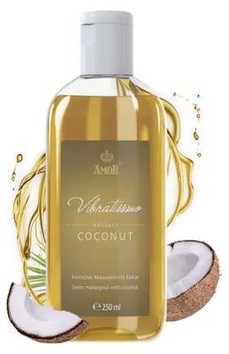 Vibratissimo Vibratissimo Coconut 250 ml, Olio da Massaggio Esotico al Co – immagine 1