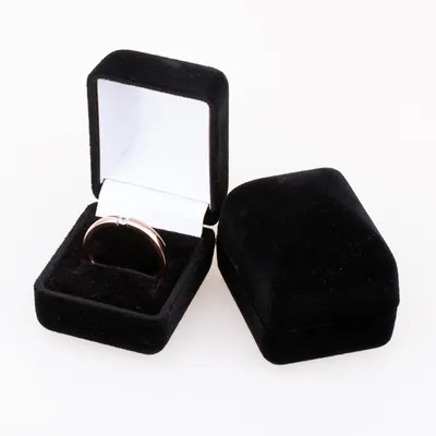 Produktbild von Ringbox Verlobungsring: Schmuck Etui für Ring Schwarz