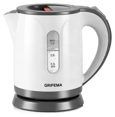 Wasserkocher 0,8 L, 1100 W, 360°-Sockel, Anti-Kalk-Filter, Kunststoff