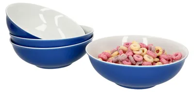 Obrázek produktu pro sada 4 misek Doppio Ø18 cm Indigo blue Svačinová miska Dezertní miska Ritzenhoff