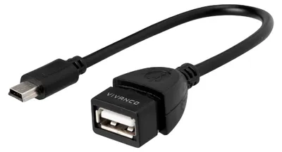 Produktbild von VIVanco™USB-B-auf-USB-A-Adapter 0,1 m