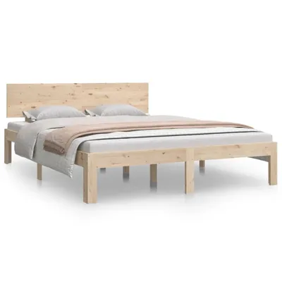 Produktbild von vidaXL Massivholzbett Kiefer 140x190 cm