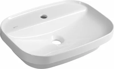 Produktbild von Isvea INFINITY Keramik-Waschtisch zum Einbauen 55x40cm, weiß
