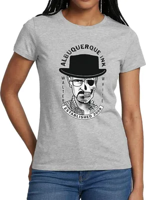 Produktbild von Spreadshirt Breaking Bad Albuquerque Ink Walter White Frauen T-Shirt, XL, Grau meliert