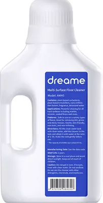 Obrázek produktu pro Čisticí kapalina Dreame na podlahy, příslušenství pro modely H12 Pro/H12 Pro Flexreach/H12 Pro Ultra/H12 Dual atd., vícevrstvé podlahy, příslušenství pro robotické vysavače, 500 ml
