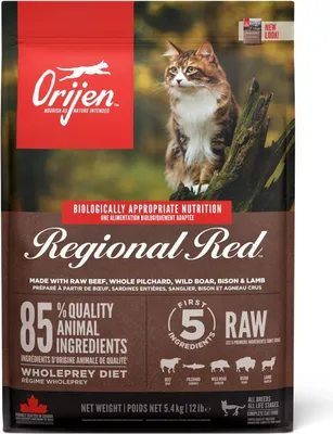 Productafbeelding van Orijen Regional Red, Volwassen, Rundvlees, Lam, Varkensvlees, 5,4 kg