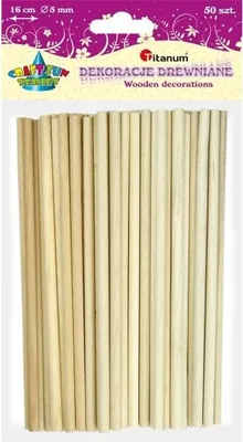 Produktbild von Kreativstäbchen rund 16cm Ø 5 mm Titan 50 Stück BG019