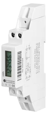 Immagine prodotto di Contatore di energia elettrica monofase, 40A, per montaggio su guida DIN