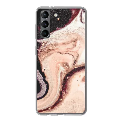 Produktbild von MuchoWow® Handyhülle Schutzhülle Hülle für Samsung Galaxy S21 Marmor - Mineralien - Naturstein Silikon Softcase Handy Hülle - Softcase