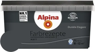 Produktbild von Alpina Wandfarbe Farbrezepte Dunkle Eleganz 1 l