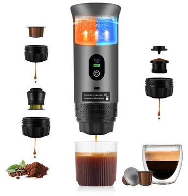 Productafbeelding van Draagbare espressomachine 3-in-1, zelfverhitting, 20 bar