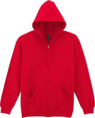 Produktbild von Gildan 18600 | Heavy Blend Full Zip Hooded Sweatshirt - Farbe: Red - Größe: 3XL