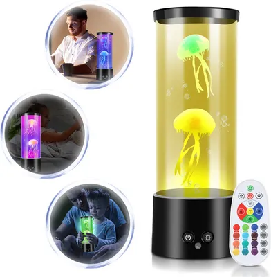 Obrázek produktu pro TolleTour LED medúza noční světlo náladová lampa noční světlo lávová lampa RGB stolní lampa kancelář umělá