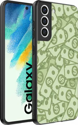 Productafbeelding van Geschikt voor:Samsung Galaxy S21 FE telefoonhoesje met geldmotief - TPU achterkantbescherming.Met geldontwerp - Smartphonica