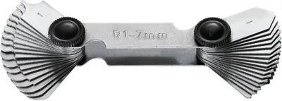Produktbild von Facom DELA.1786.00, Radius gauge, Silber, 1,1.25,1.5,1.75,2,2.25,2.5,2.75,3,3.5,4,4.5,5,5.5,6,6.5,7 mm, Stahl, 1 Stück(e), 600 g