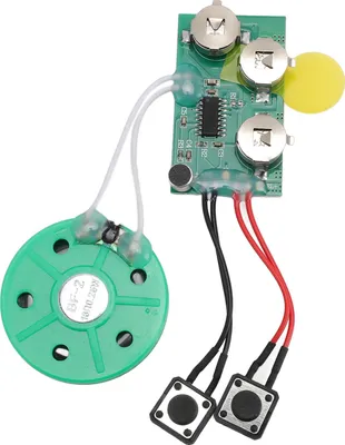 Produktbild von Aufnehmbares Soundmodul, 120 Sekunden Loop-Wiedergabe, batteriebetriebene Sprachaufzeichnung für Grußkarten
