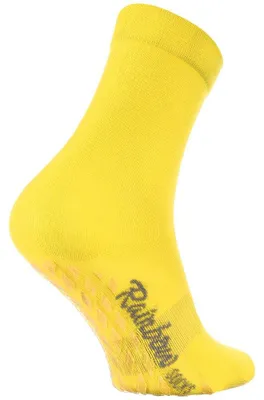 Obrázok produktu pre Rainbow Socks – dámske/pánske farebné bavlnené ponožky s protišmykovou úpravou, balenie: 1 pár – gél