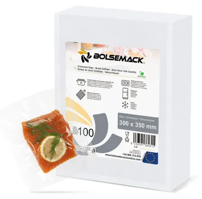 Produktbild von BOLSEMACK Vakuumierbeutel 30x35cm - Vakuumbeutel 100 Stück für alle Vakuumierer