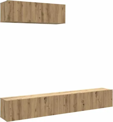 Obrázek produktu pro Nástěnné TV skříňky 4 ks dub artisan 100x30x30 cm kompozit