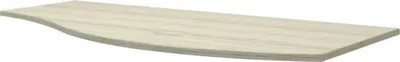 Produktbild von Baden Haus Waschtischplatte 104 cm x 51 cm x 1,6 cm Eiche Braun Holz MDF Matt Ohne Ausschnitt art.63732151 Vague