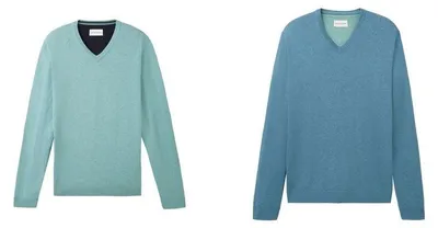 Produktbild von TOM TAILOR BASIC V-NECK KNIT Herren Pullover, Größe:XXL, Farbe:Hazel Brown Melange 31089