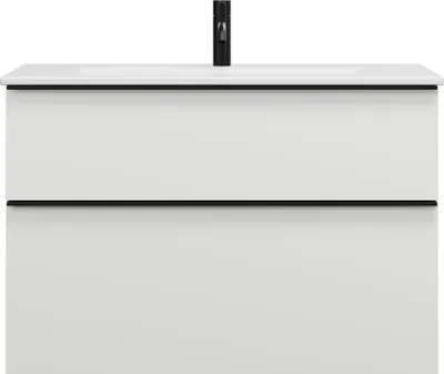 Image de burgbad Eqio Slim lavabo en céramique avec meuble sous-lavabo, 920x490x620mm, SHBT092F2009C0001G0252