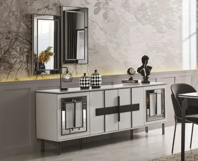 Immagine prodotto di credenza in sala da pranzo design mobili cassettiere in legno moderno nuovo