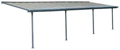 Produktbild von Palram - Canopia Aluminium Terrassenüberdachung Feria Anthrazit 295x1092x305 cm