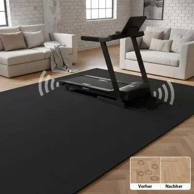 Image de Tapis puzzle Tapis de sport noir 18 tapis avec rebord 184x94x1cm