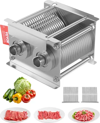Produktbild von VEVOR 86 mm Klingen für gewerbliche Fleischschneidemaschinen, Klingensatz für SJY-DQ90, Edelstahl (5 mm Schnittstärke) für Fleisch ohne Knochen