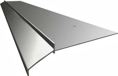 Produktbild von Renoplast Aluminium Traufprofil K10 Harzböden, Profil 200cm, Grau